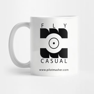 Fly Casual Logo and website Mug